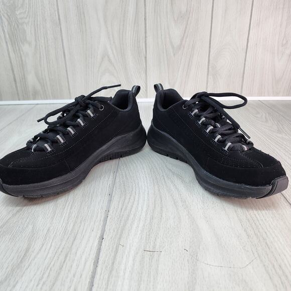 Arch Fit Skechers Women's 7.5 Sneakers Black Air-Cooled SN 150062 - Picture 6 of 11